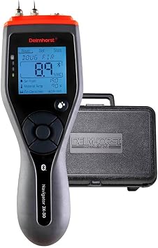 JX-30W/CS Digital Wood Moisture Meter with Carrying Case/Includes meter, 324CAS-0111 carrying case, and 2 extra 2498/A-100 pins.