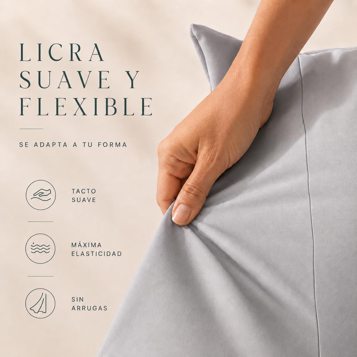 Aiire Puff con Relleno Incluido Moderno - Puf Salon Ergonómico Ultra Flexible en Lycra Lavable y Desenfundable - Cojin de Suelo Infantil XXL - Bean Bag Chair Adolescente o Juvenil [140x50]