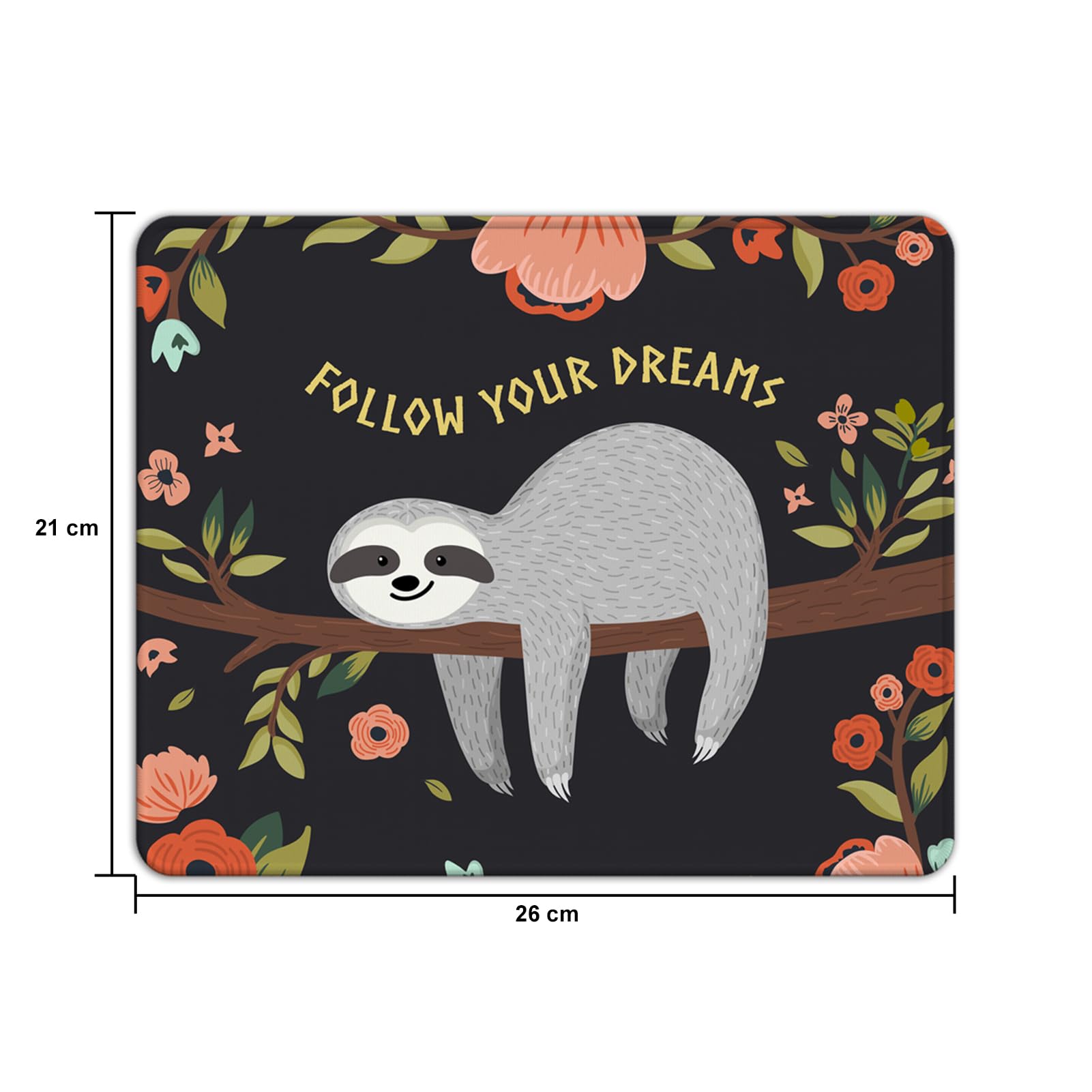AOKSUNOVA Alfombrilla de ratón pequeña 21 x 26 cm con diseño de Playa y Puesta de Sol, Suave y Antideslizante, fácil de Limpiar, Resistente al Color, Ideal para Oficina y Juegos
