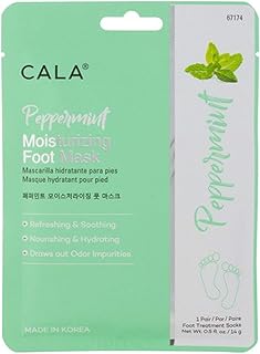 Cala Peppermint moisturizing foot masks 3 count, 3 Count