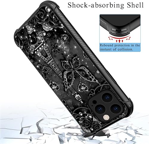 Miniatura 2 de Funda compatible con iPhone 13, funda protectora antideslizante de TPU suave, reforzada con cuatro esquinas, a prueba de golpes, compatible con