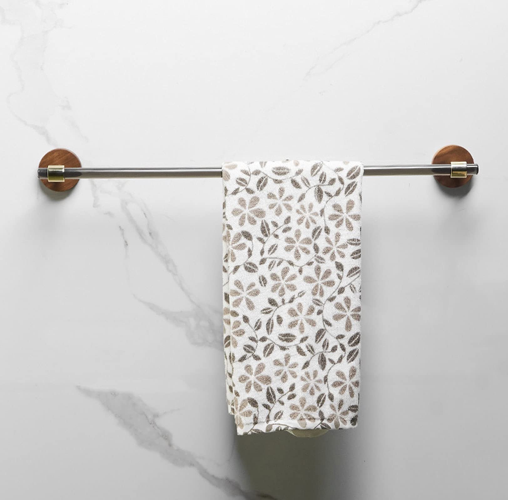 Porte-serviettes mural en acrylique de 30 cm pour salle de bain