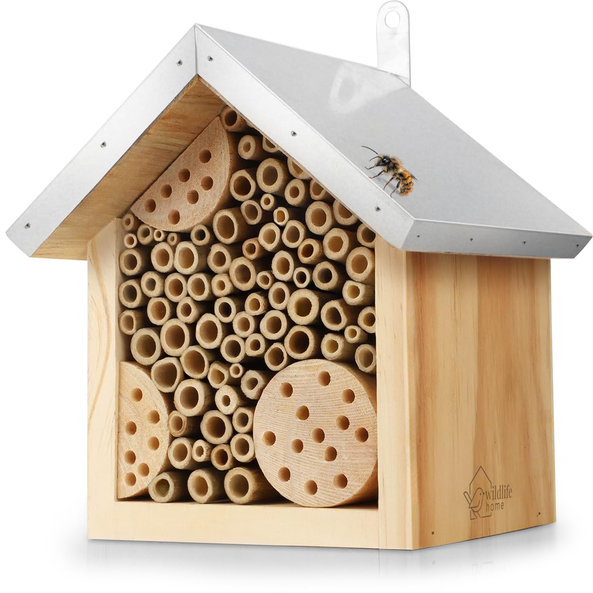 WILDLIFE HOME Bienenhotel Bienenhotel mit Metalldach Produktbeschreibung