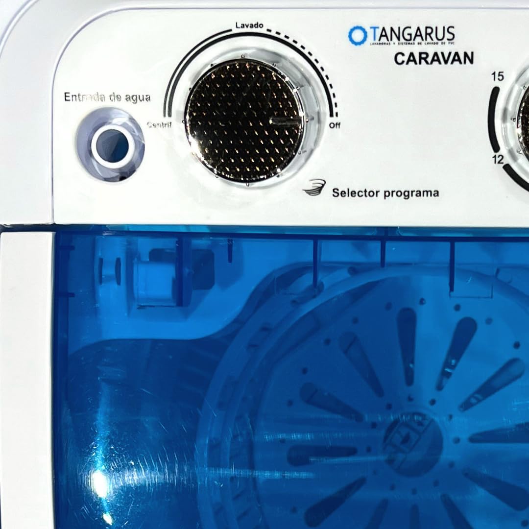 Lavadora Mini Centrifugadora portátil Caravan 3kg - Tangarus | Ideal para Camping y Caravanas | Clase A