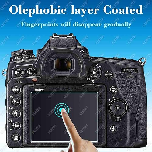 Miniatura 5 de Protector de pantalla para Nikon D750 D780 y pantalla superior [2+2 paquetes], protector de pantalla de vidrio templado de 0.012 in, dureza 9H,