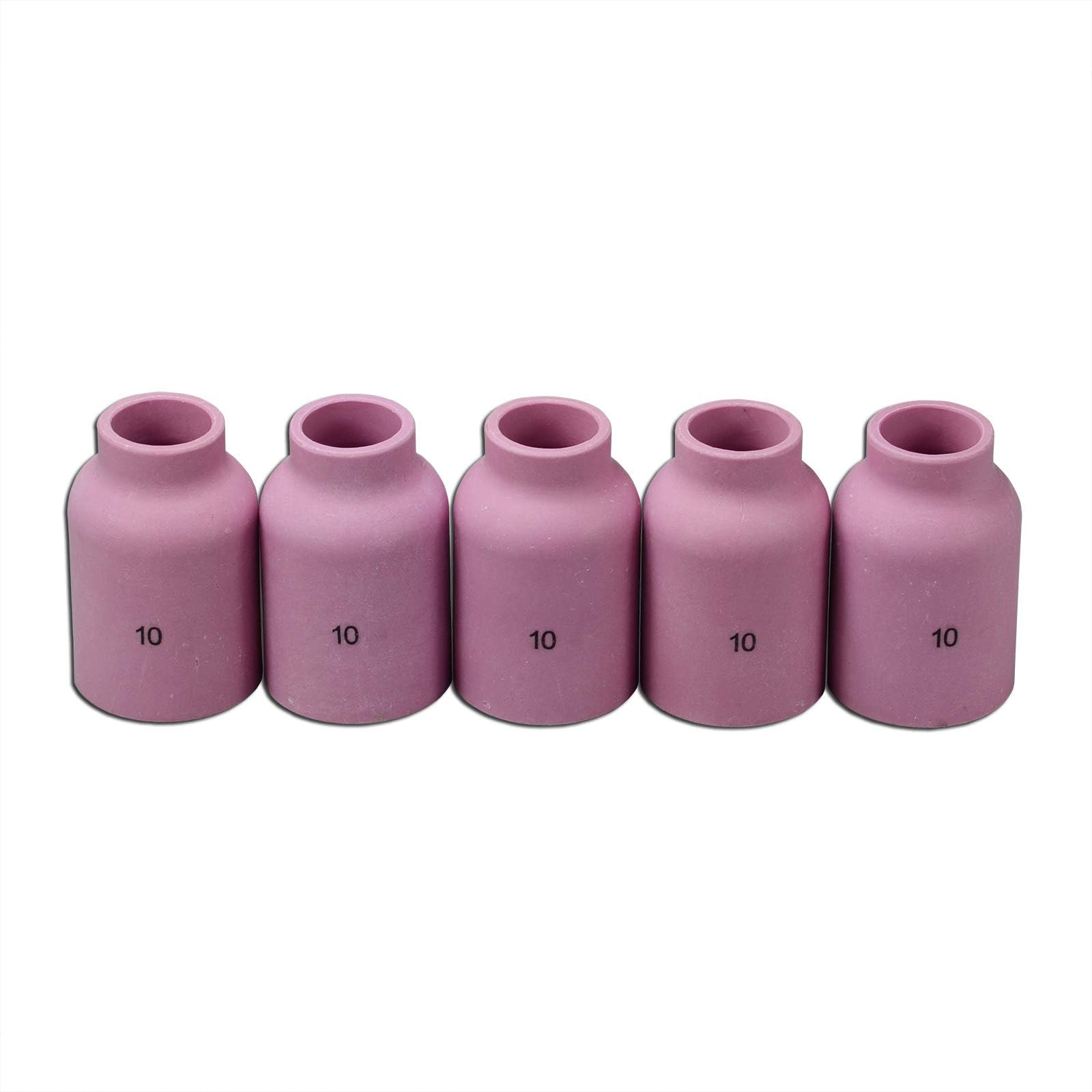 RIVERWELD TIG Gas Lens Alumina Nozzle Ceramic Cups Jumbo Large Diameter 53N88 10# 5/8" 16.00mm Orifice for PTA DB SR WP 9 17 18 20 25 26 TIG Welding Torch Pack of 5