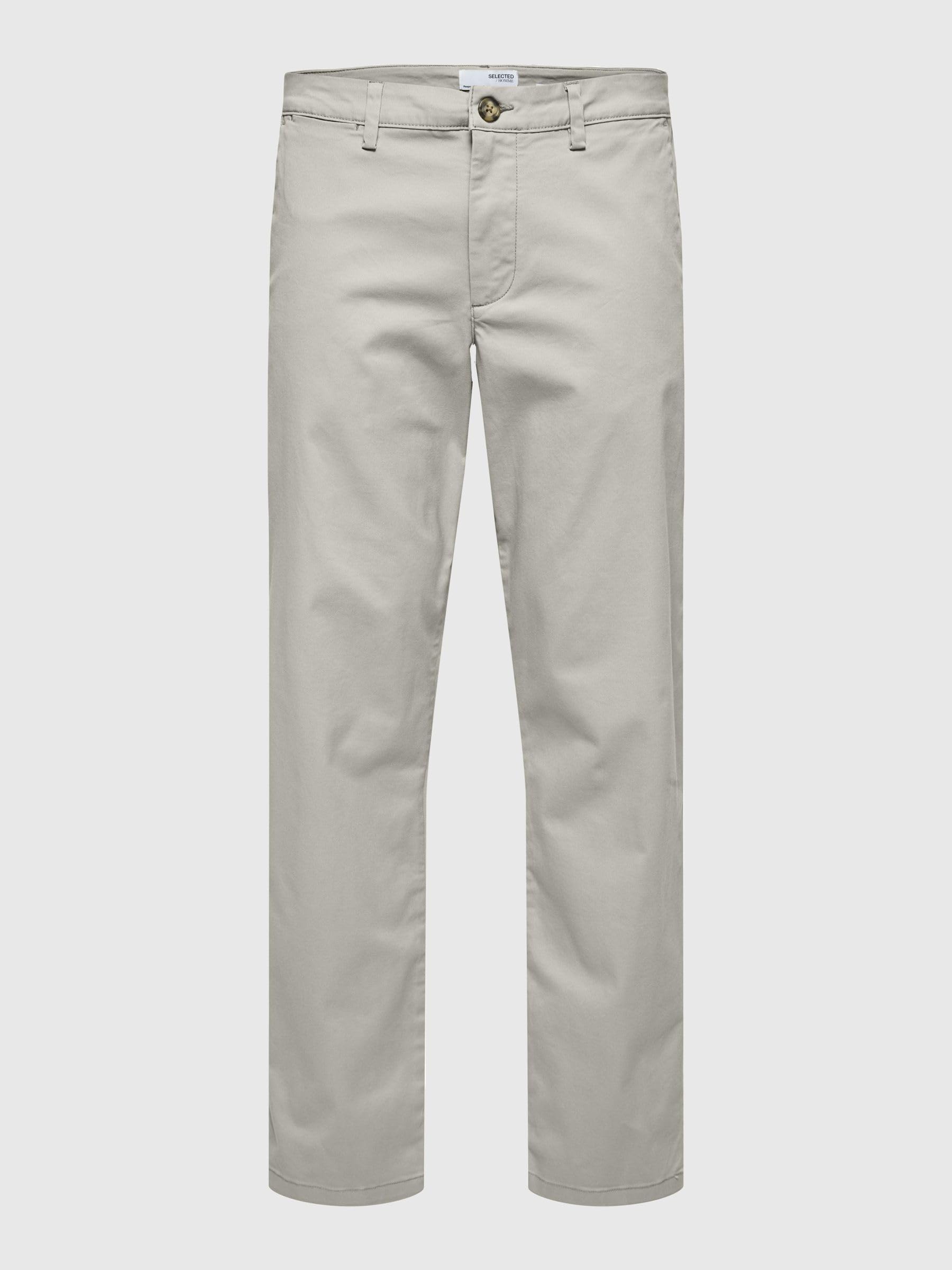 SELECTED HOMME Slhstraight-new Miles 196 Flex Pants W N - Chino Mężczyźni