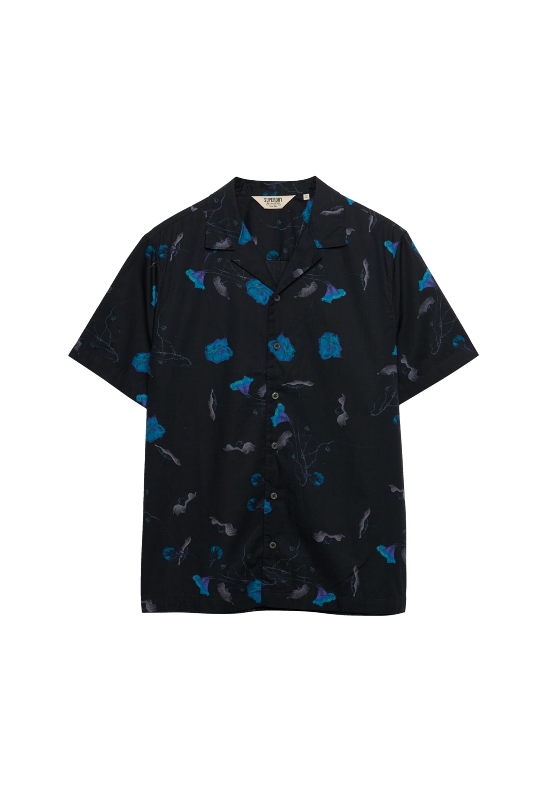 Superdry Bleu Printed Shirt Cabana