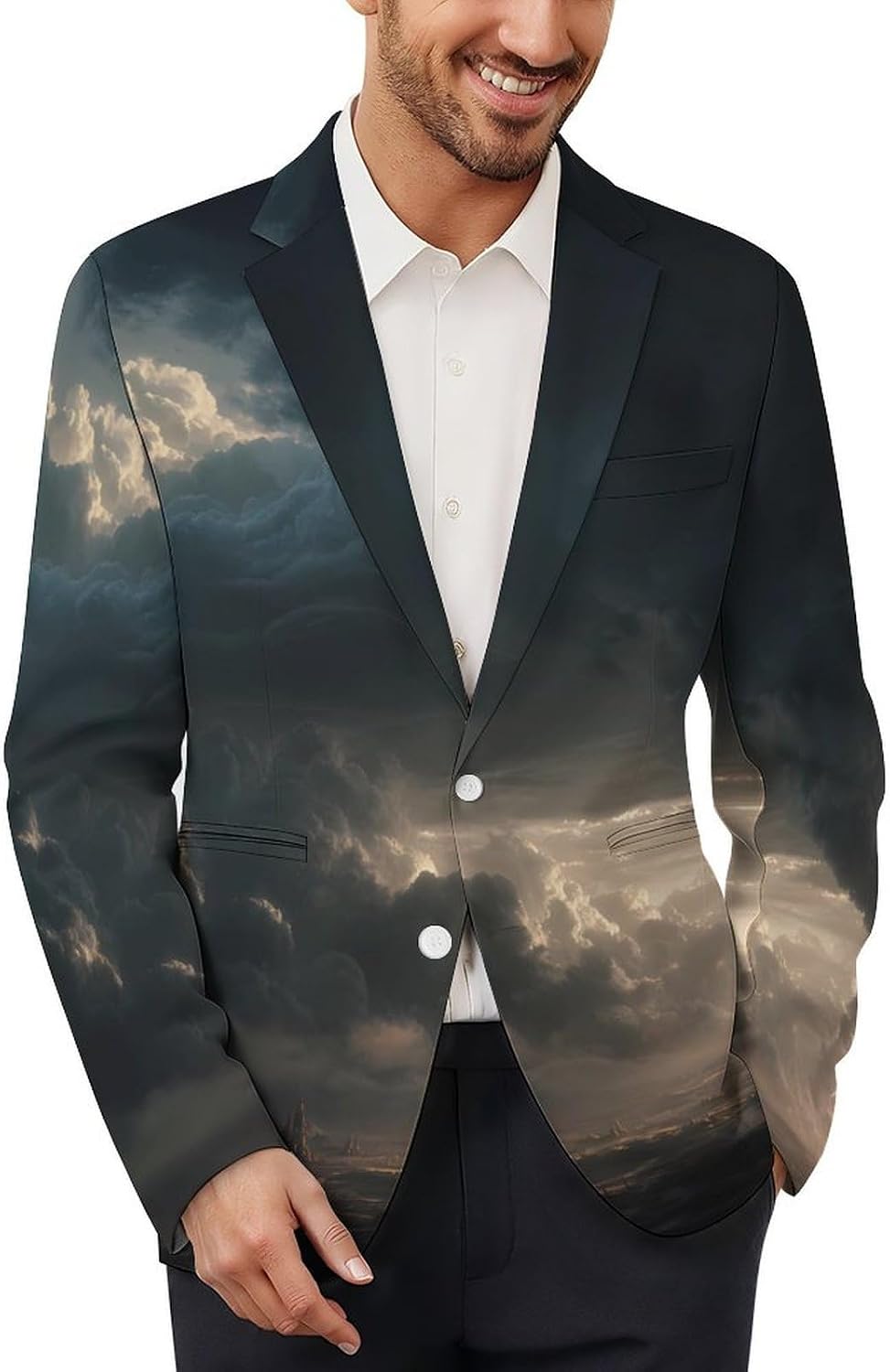 Huge Tornado Men's 2 Button Blazers