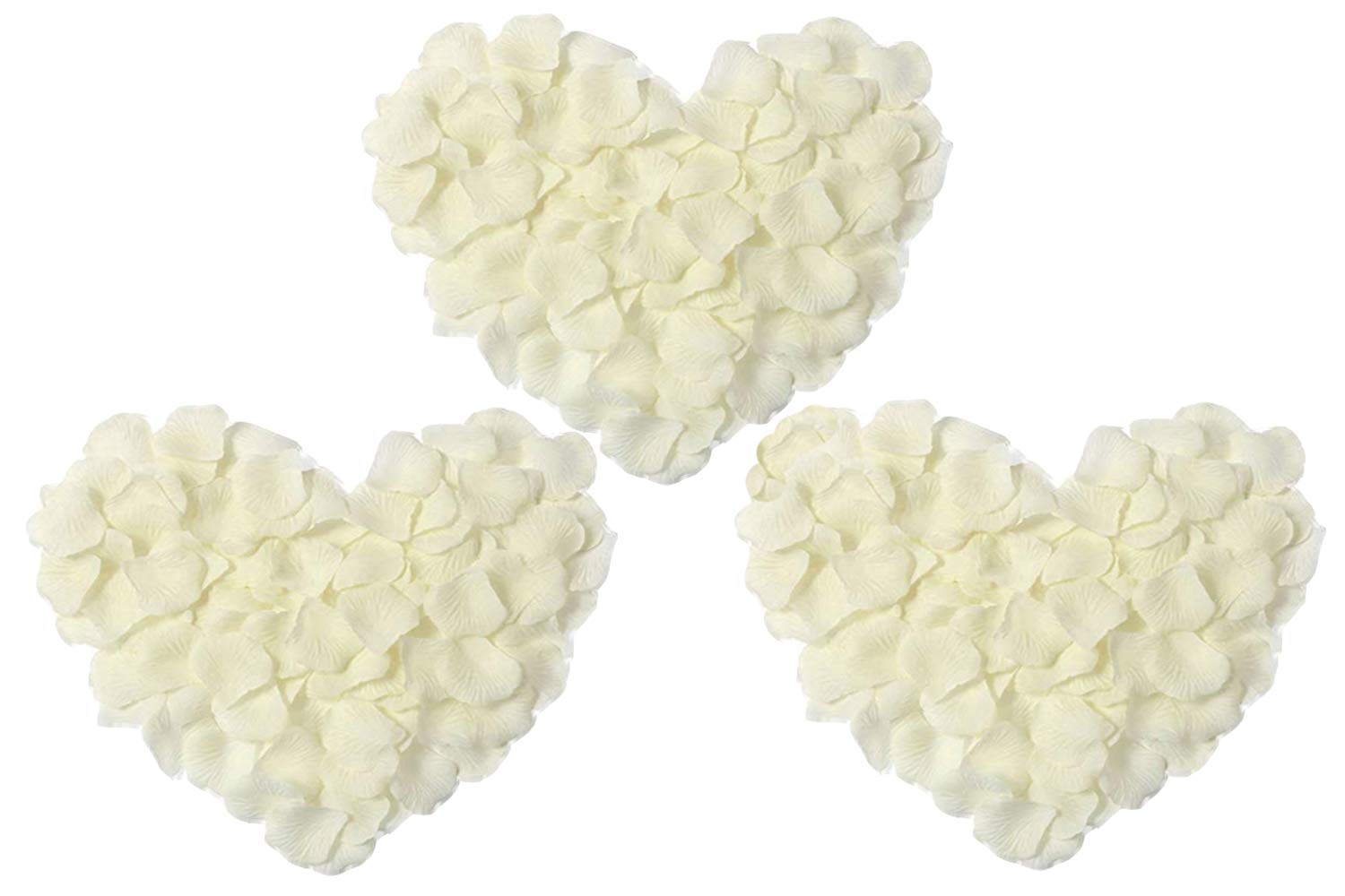 Bonnin Ivory Silk Rose Petals Wedding Confetti Table Scatter Petals Flowers, (, 200)