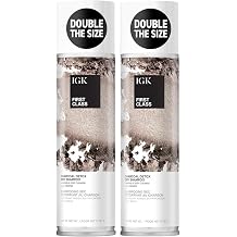 IGK First Class Charcoal Detox Dry Shampoo for Oily Hair, 11 Oz, Pack of 2