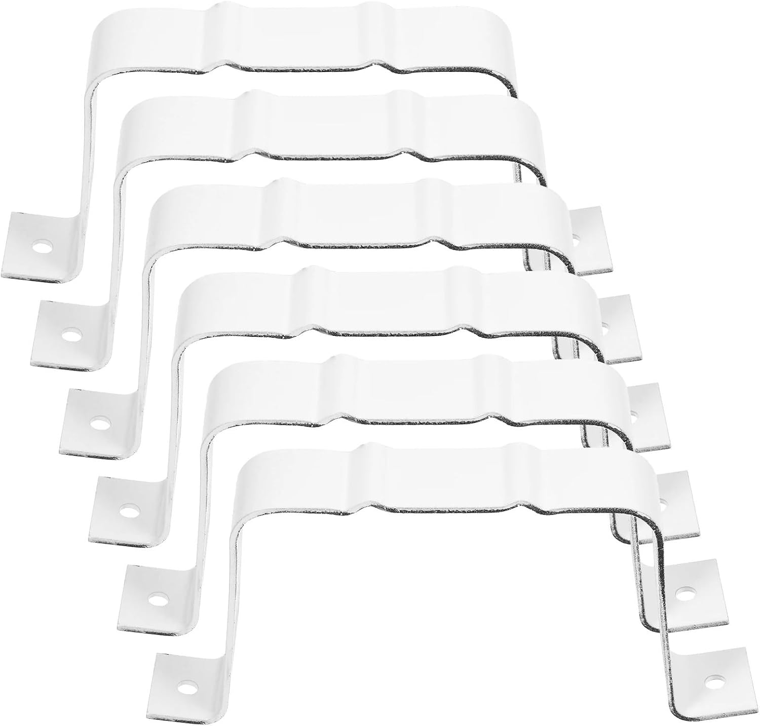 Downspout Hinge 6sets Aluminum Alloy Gutter Connector Downspout Extension Waterproof Pipeline Positioner Bracket