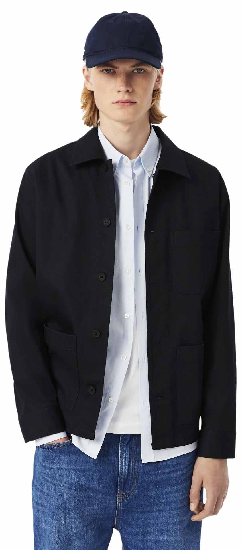 Lacoste Men's Essential Cotton Rib Shacket