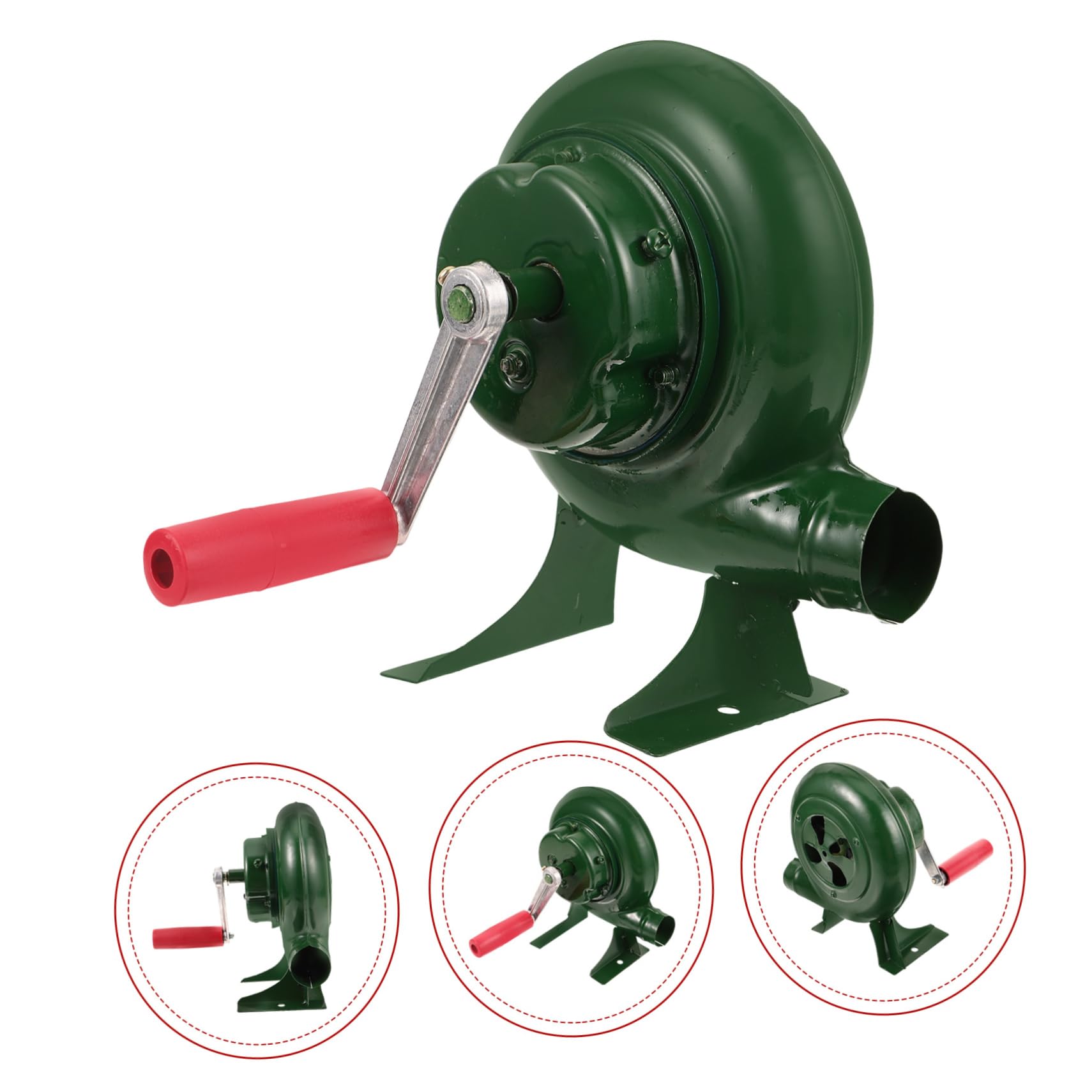 Soffietto Manuale per Barbecue in Ferro Portatile per Stufa Esterno Accessorio per Fuoco Campeggio e Giardino