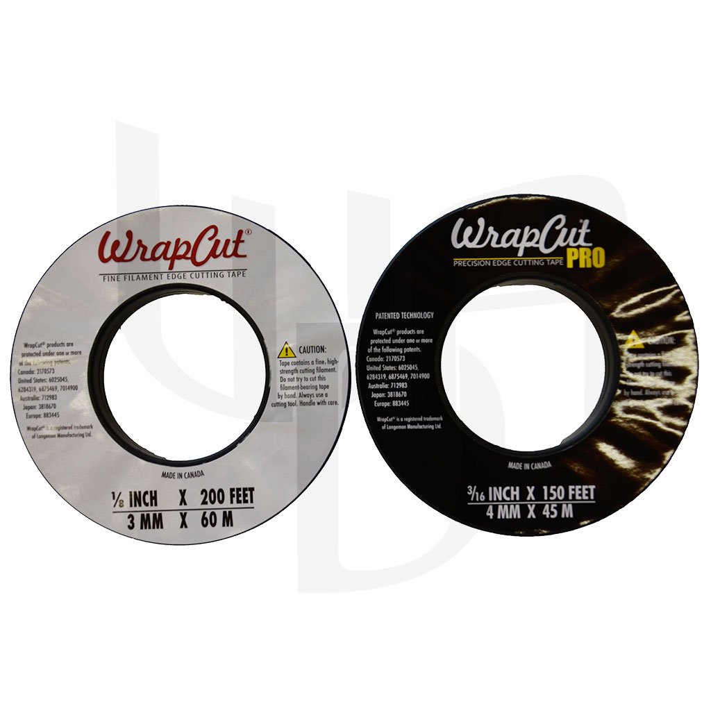 WrapCut Tape 60 Metres + WrapCut Pro 45 Metres 1 Roll of Cutting/Cutting Tape
