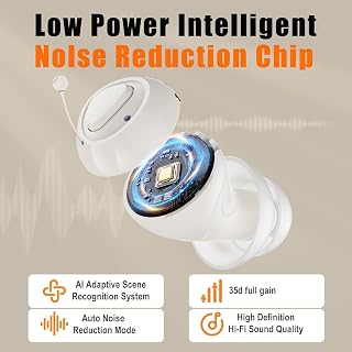 Flaygo Pro Hearing Aids for Seniors: Invisible Rechargeable OTC with 32-Channel Noise Reduction, 7-Day Battery & UV Case