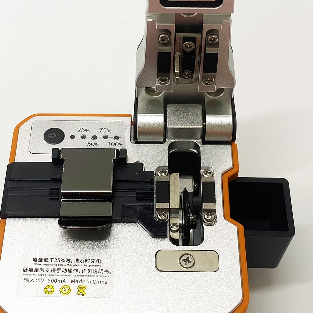 Q1S Fully Automatic Electric Fiber Optic Cleaver Rechargeable Optic Cable Cutter FTTH Optical Fiber Cleaver 1 PCS