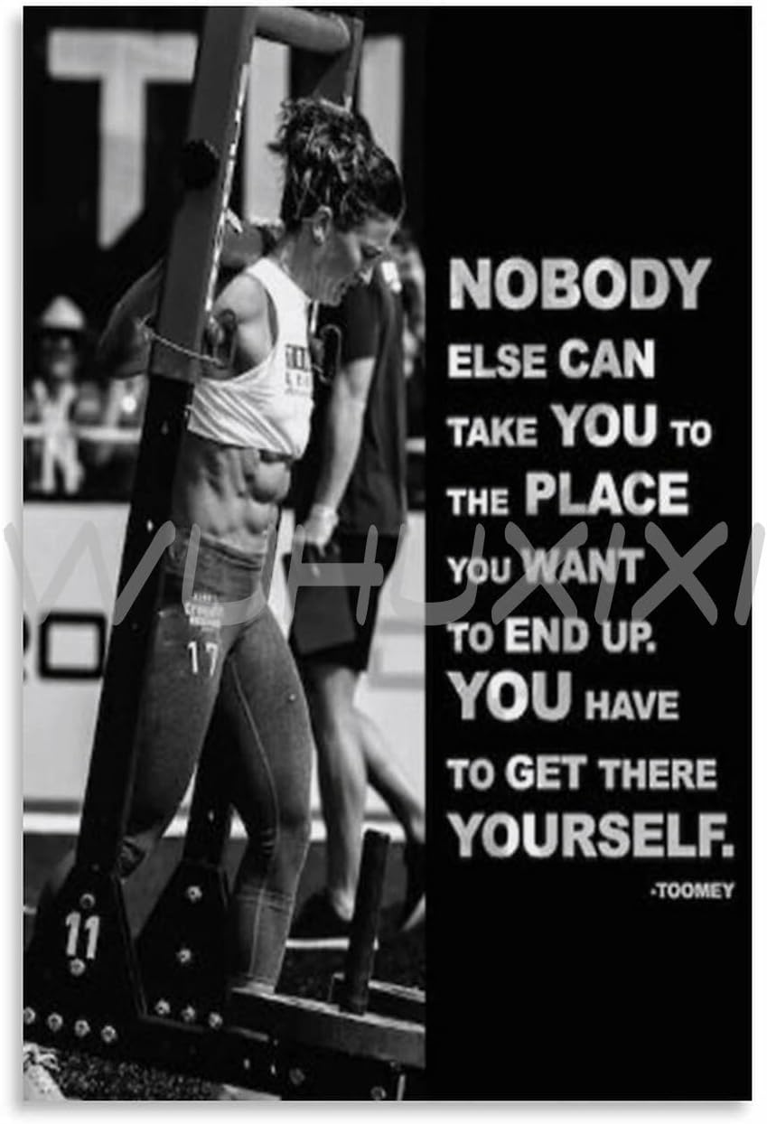 Generic Tia-Clair Toomey Weightlifter Inspirational Quotes Art Portrait Poster 1 Canvas Painting Posters And Prints Wall Art Pictures for Living Room Bedroom Decor 08x12inch(20x30cm) Unframe-style