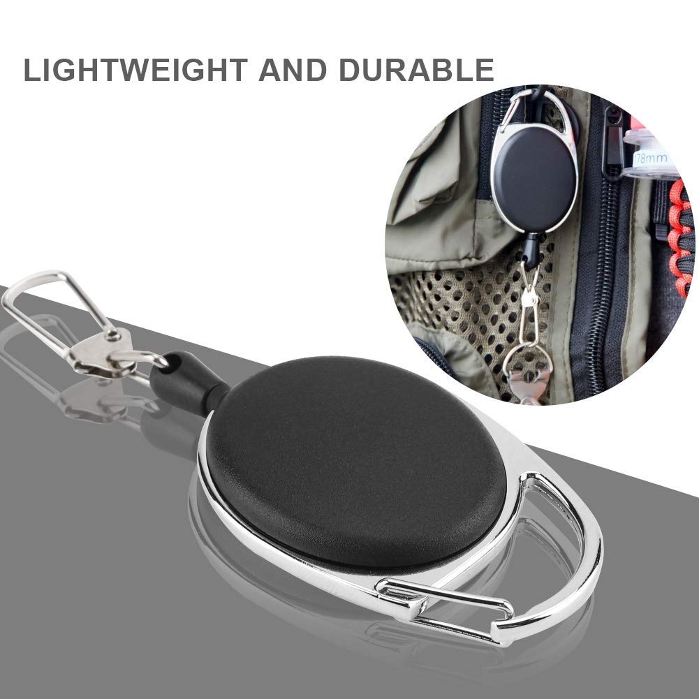 Vbestlife Fly Fishing Zinger Retractor dla narzędzi zębatych uchwyt wędkarski chowany keeper