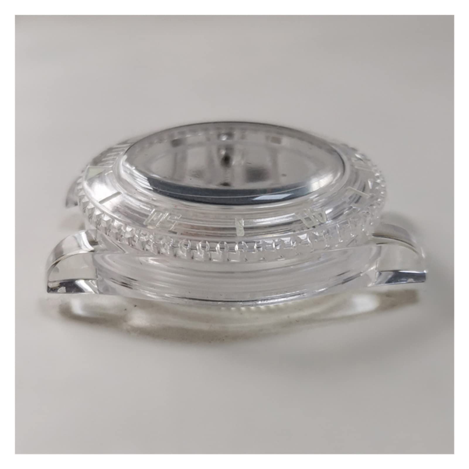 Caja de plástico de 40 mm con Cristal acrílico, Material Luminoso Verde Sub, Compatible con los Movimientos 8215, 8200 y 821A, acoplado a un Movimiento mecánico automático 2813.