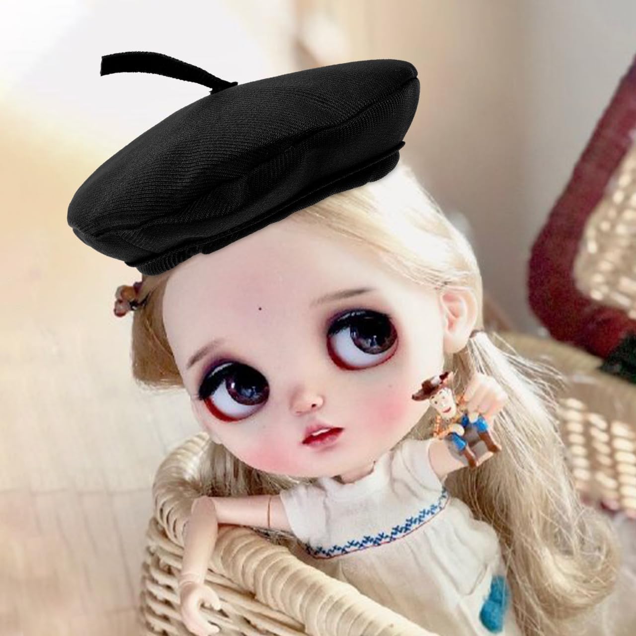 VOSAREA Elegant Tiny Doll Hat Miniature Hat Set for Craft for Mini House Doll