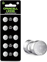 CPANCELL 10 x LR936 AG9 194 394 1.5V Alkaline Button Cell Batteries
