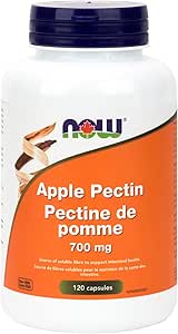 NOW Supplements, Apple Pectin 700 mg, Dietary Fibre, Intestinal Support*, 120 Veg Capsules