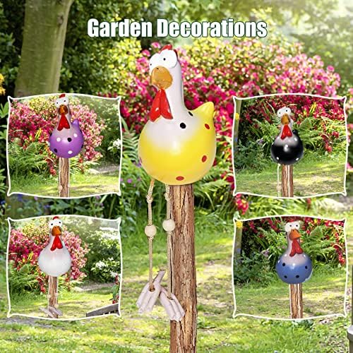 Hopeful 5 Garden Resin Sculpture Chickens In Suitable For Courtyard, Garden, Living Room Indoor
