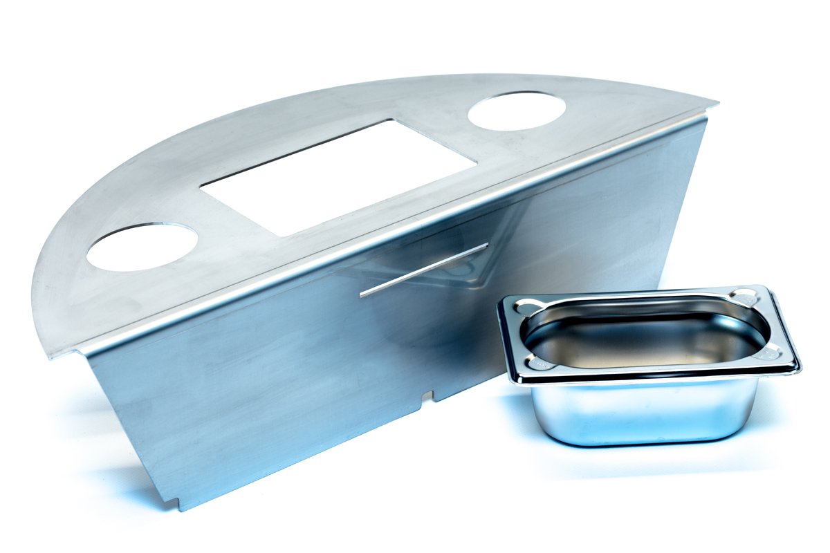 Affumicatore per barbecue a sfera in acciaio inox 2 mm, smoker per barbecue