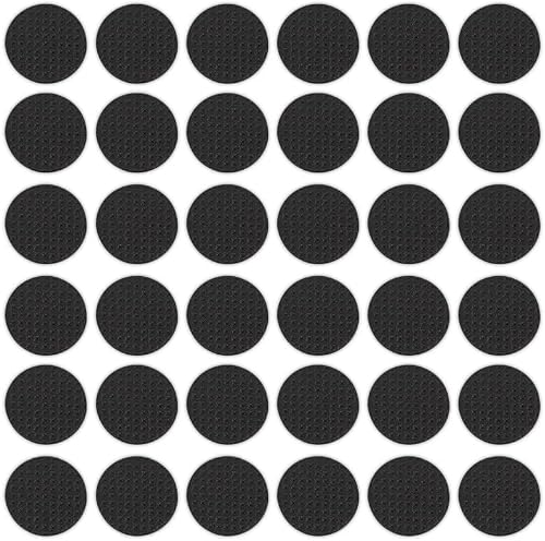 HAOBAOBEI Non Slip Furniture Pads Grippers, 36 Pcs 1 Inch Self Adhesive Rubber Furniture Pads for Hardwood Floors, Non Skid Furniture Feet, Protect Hardwood Tile Wood Floors! Keep Furniture in Place!