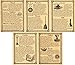 Book of Shadows Pages, Set of 5 Pages on Wiccan Ritual Tools and Supplies, Wicca, Witchcraft, like Charmed (Gold)