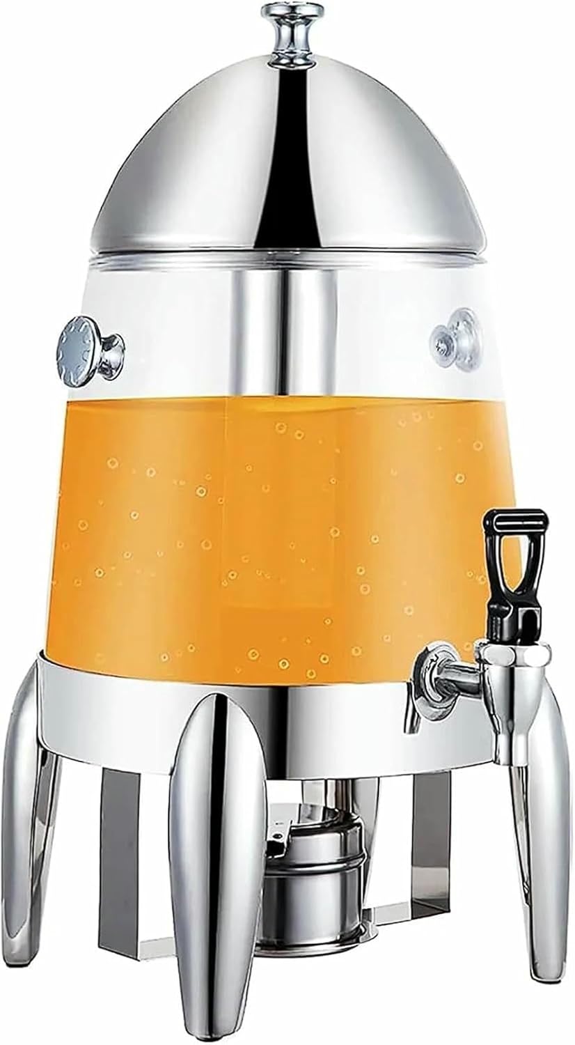 12L/3.17Gal Beverage Dispenser Portable Stainless Steel Coffee Urn Chafer w/Faucet & Lid for Hot Tea Cold Drinks Coffee Juice, Alcohol Heating