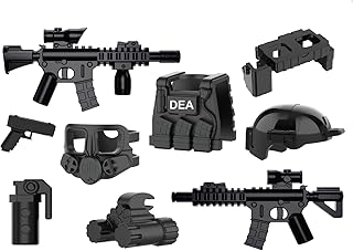 Battle Brick Battle Bag DEA Pack Compatible with LEGO® Minifigs