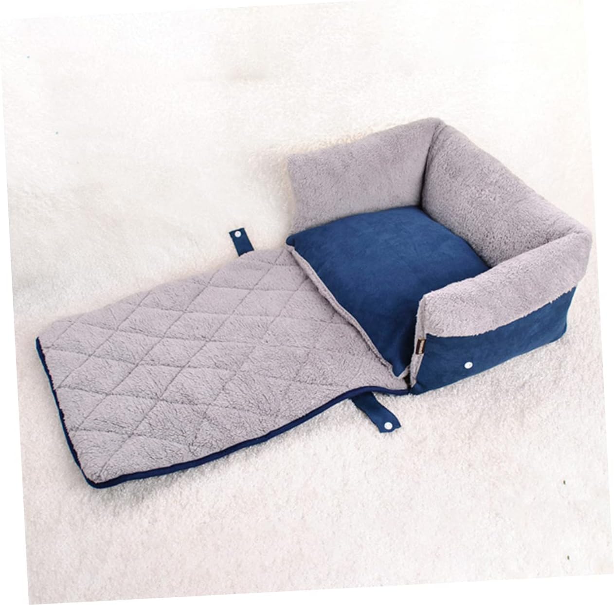Toddmomy Clamshell Dog Sofa Bed Multifunctional Small Medium Pet Blanket Soft Warm Dog House Mat Design for Comfy Rest and Relaxation for Indoor Use