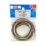 サンコー電商 UL1007 AWG28 耐熱ビニル絶縁電線 【10色×各1m】 しなやかで扱いやすい 多用途配線コード 電子工作・修理・DIYに最適（黒 白 赤 黄 緑 青 茶 橙 灰 紫）