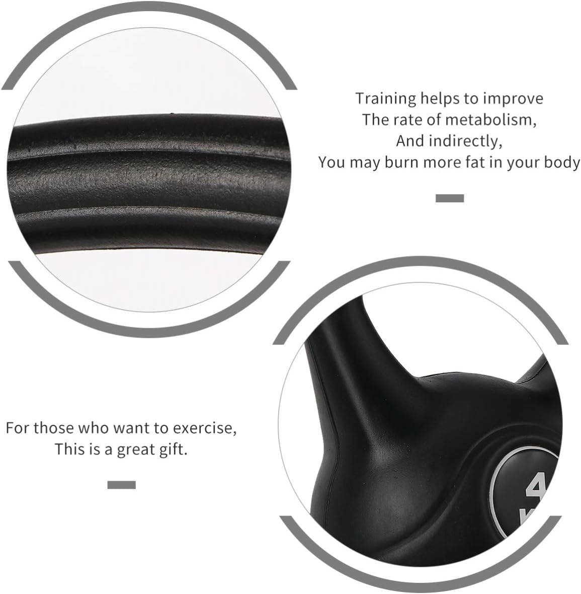 4kg Portable Plastic Kettlebell Kettlebell Exercise Fitness Accessory Weight