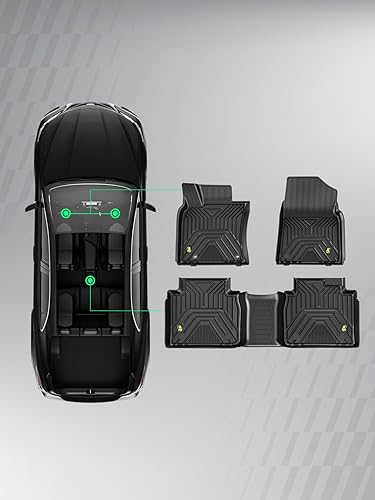 Miniatura 11 de YHTAUTO Alfombrillas de suelo compatibles con Toyota Avalon 2019-2023, revestimientos de suelo de TPE para todo tipo de clima, ajuste personalizado,