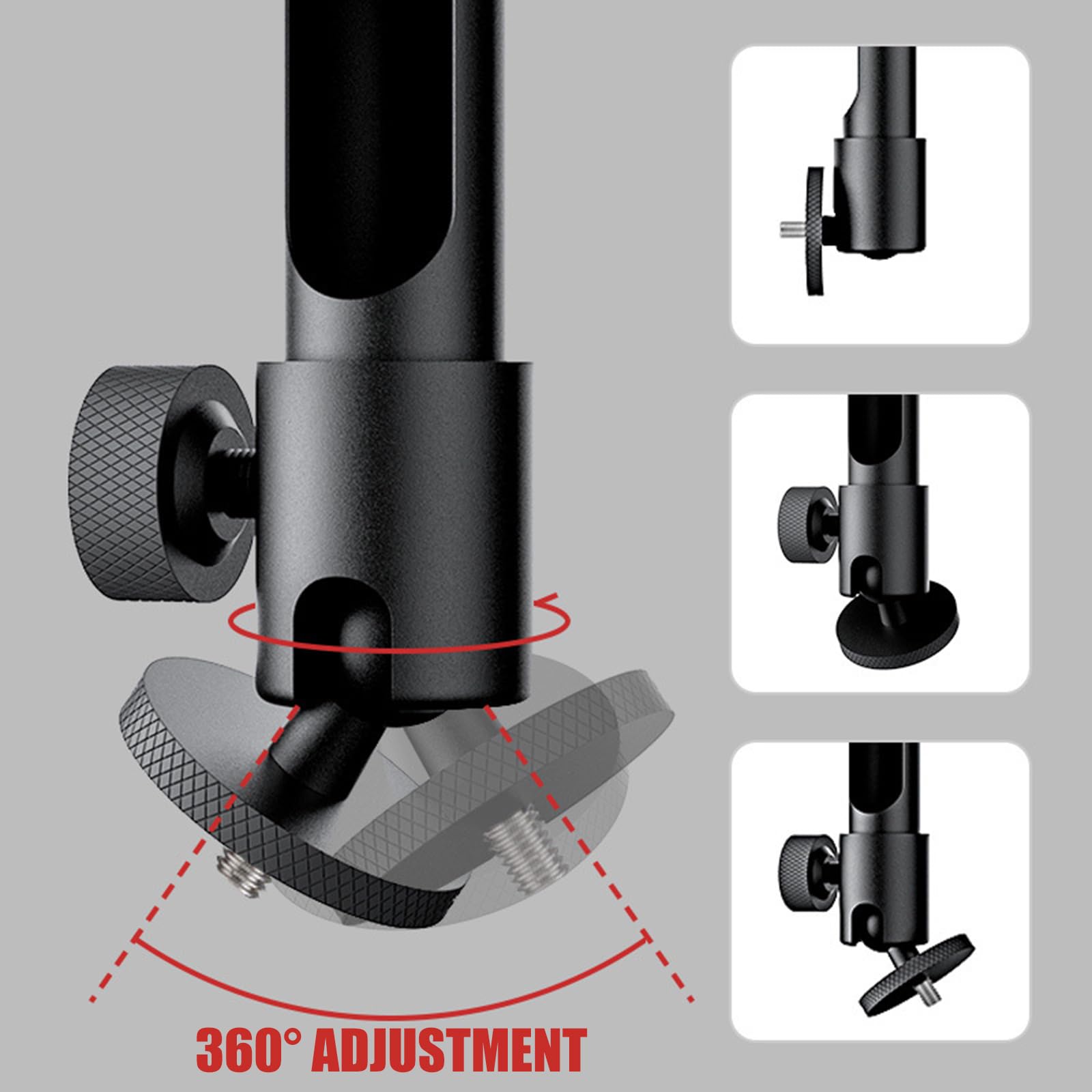 Supporto da soffitto in metallo resistente con testa a sfera e filettatura da 1/10 cm, per vari modelli di montaggio a soffitto per proiettore
