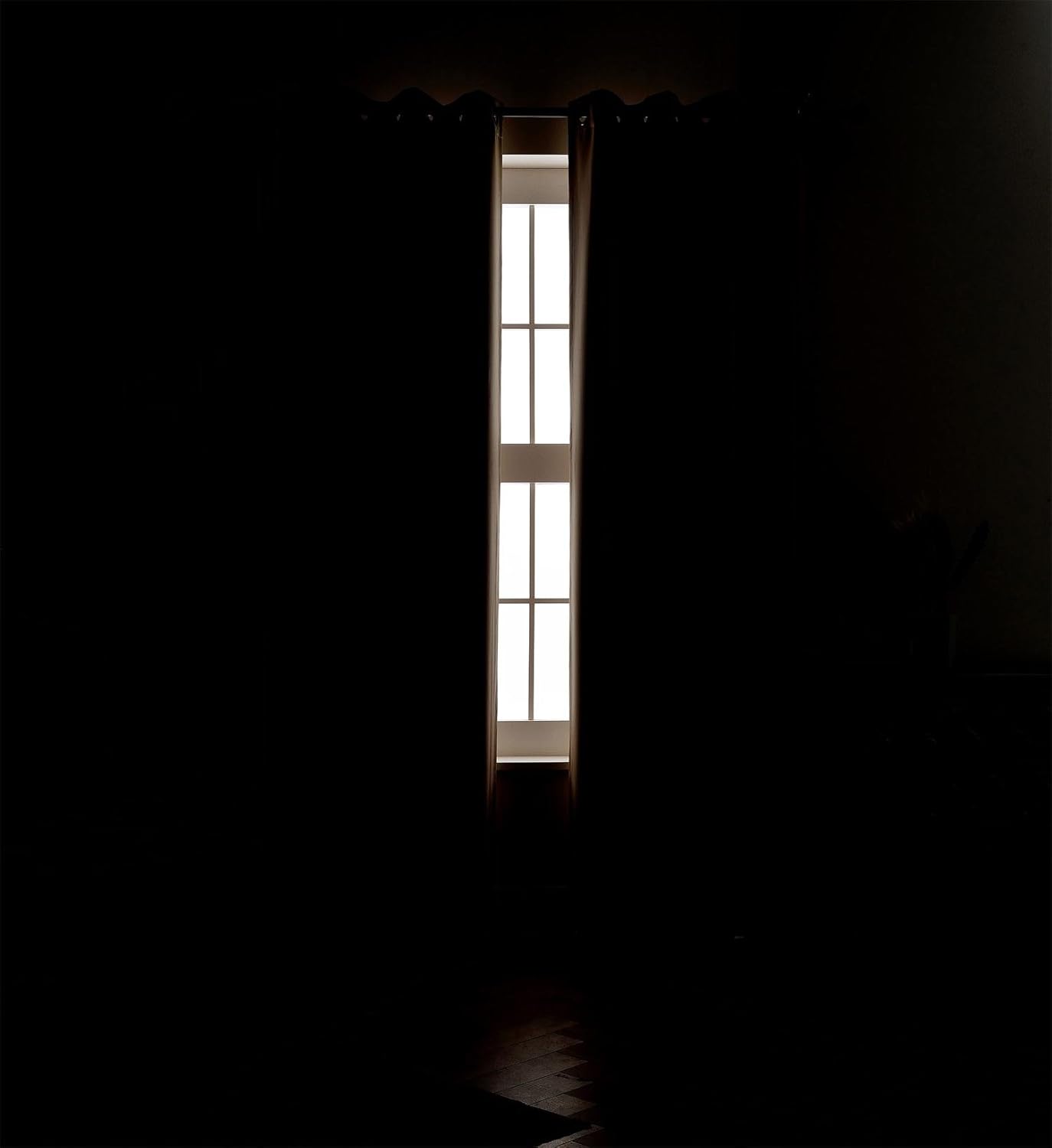 MIUCO Room Darkening Soild Grommet Blackout Curtains Panels for Nursery Window Curtains Set of 2 52x95 Inch Taupe, Bonus 2 Tie Backs Included