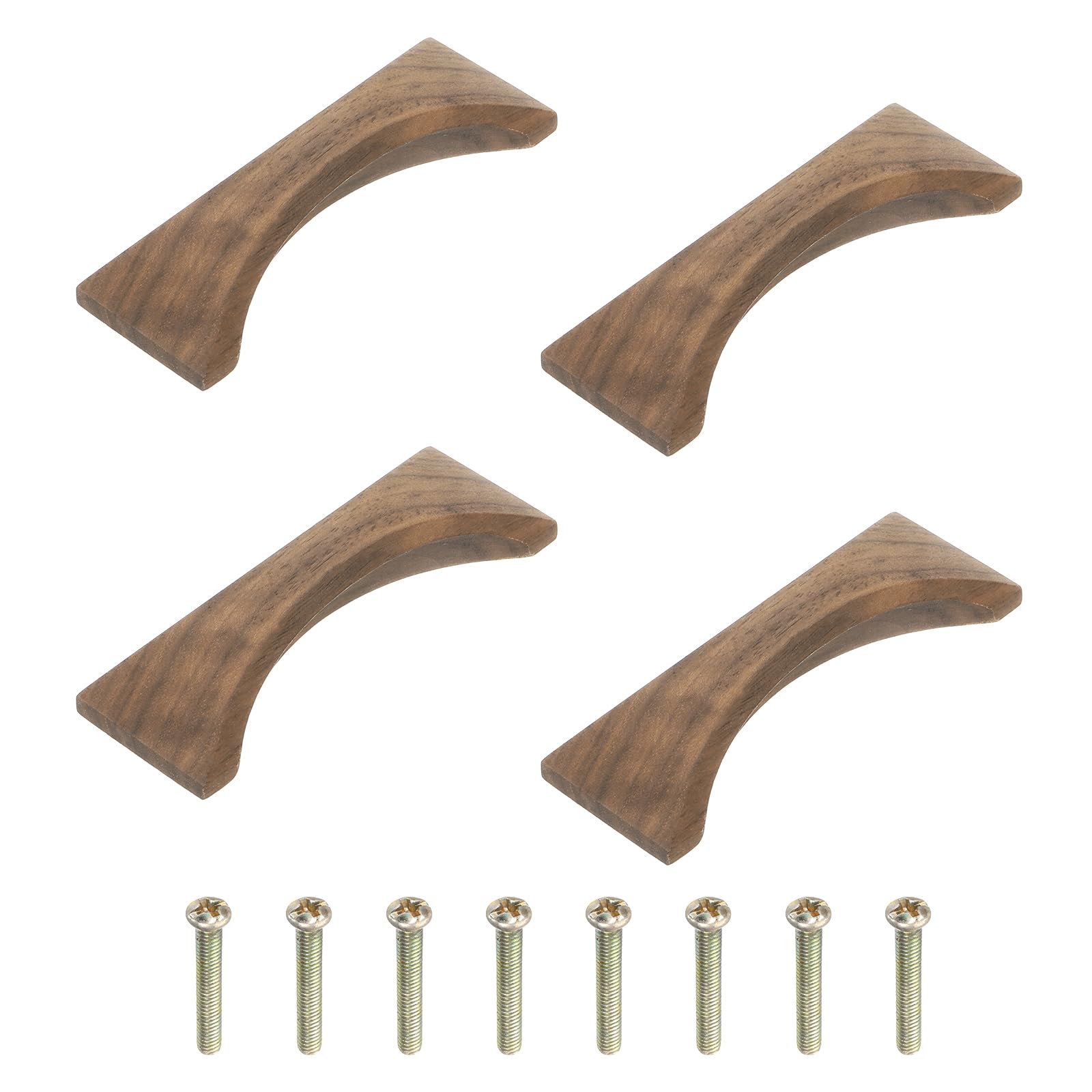 Tiradores de madera de nogal de 64 mm para dar calidez natural a los muebles del hogar