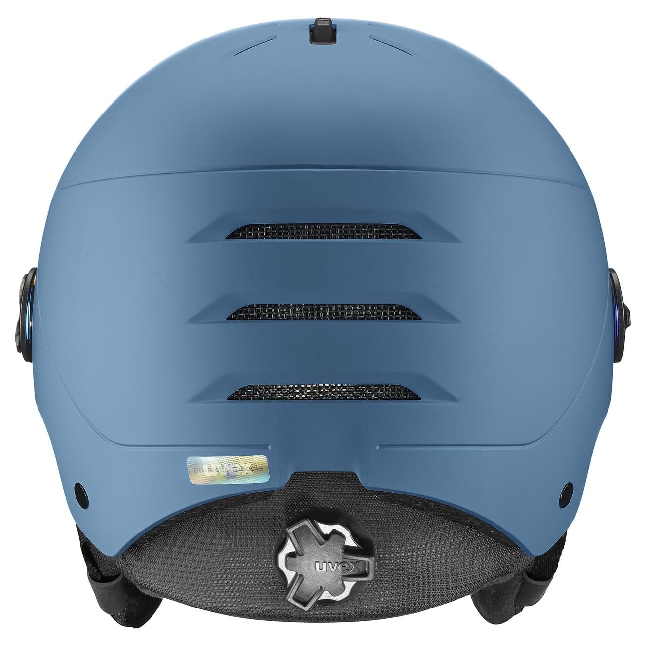 uvex wanted visor, casco da sci Unisex adulto, stone blue matt, 59-61 cm