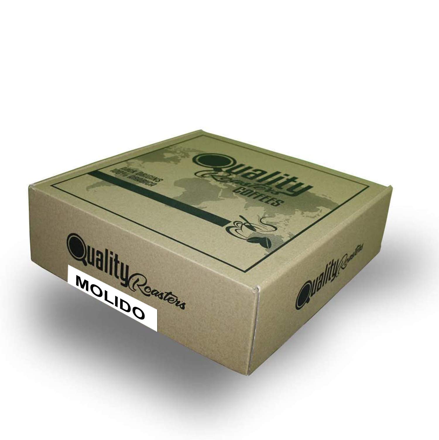Café Molido. Quality Roasters Coffees. 100% Arabica. Pack regalo y degustación. Molido fino. 4 orígenes: Colombia, Uganda, Brasil, Honduras. 4x250g. Tostado artesanal.