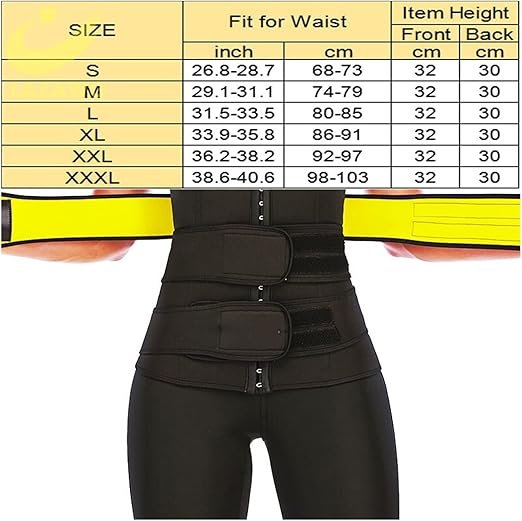 Waist Trainer Women Hot Sweat Neoprene Sauna Waist Cincher Weight Loss Sweat Control Body Shaper For Double Belt Waist Trainer Strong Color 6 Size M Amazon Ca Sports Outdoors