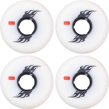 Inline Skate Replacement Wheels Outdoor & Indoor Inline Skate Wheels 4 Pack 85a 72MM/76MM/80MM for Blade Wheel Replacement