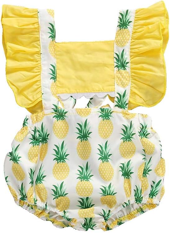 Newborn Baby Girl Romper Jumpsuit Bodysuit Tutu Lace Dress Summer Clothes Outfit with Headband 0-24M