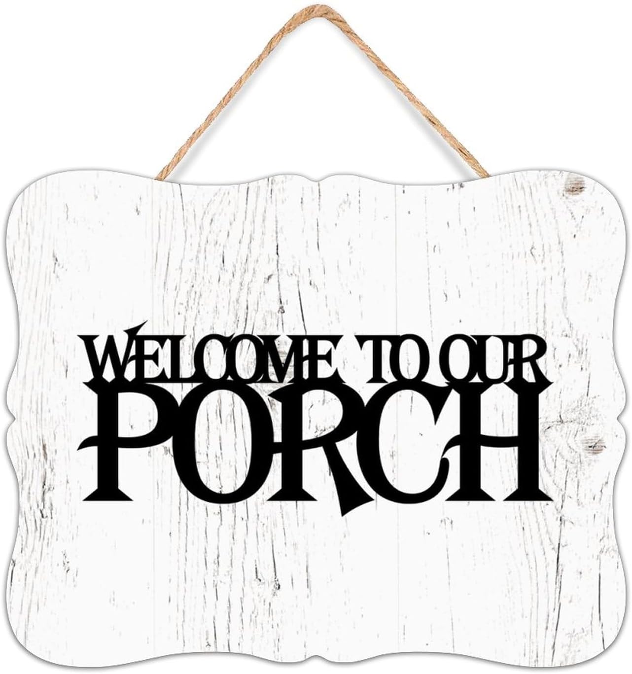 Rustic Wooden Plaque Sign to Our Porch Painted Wood Plaque Sign Quote