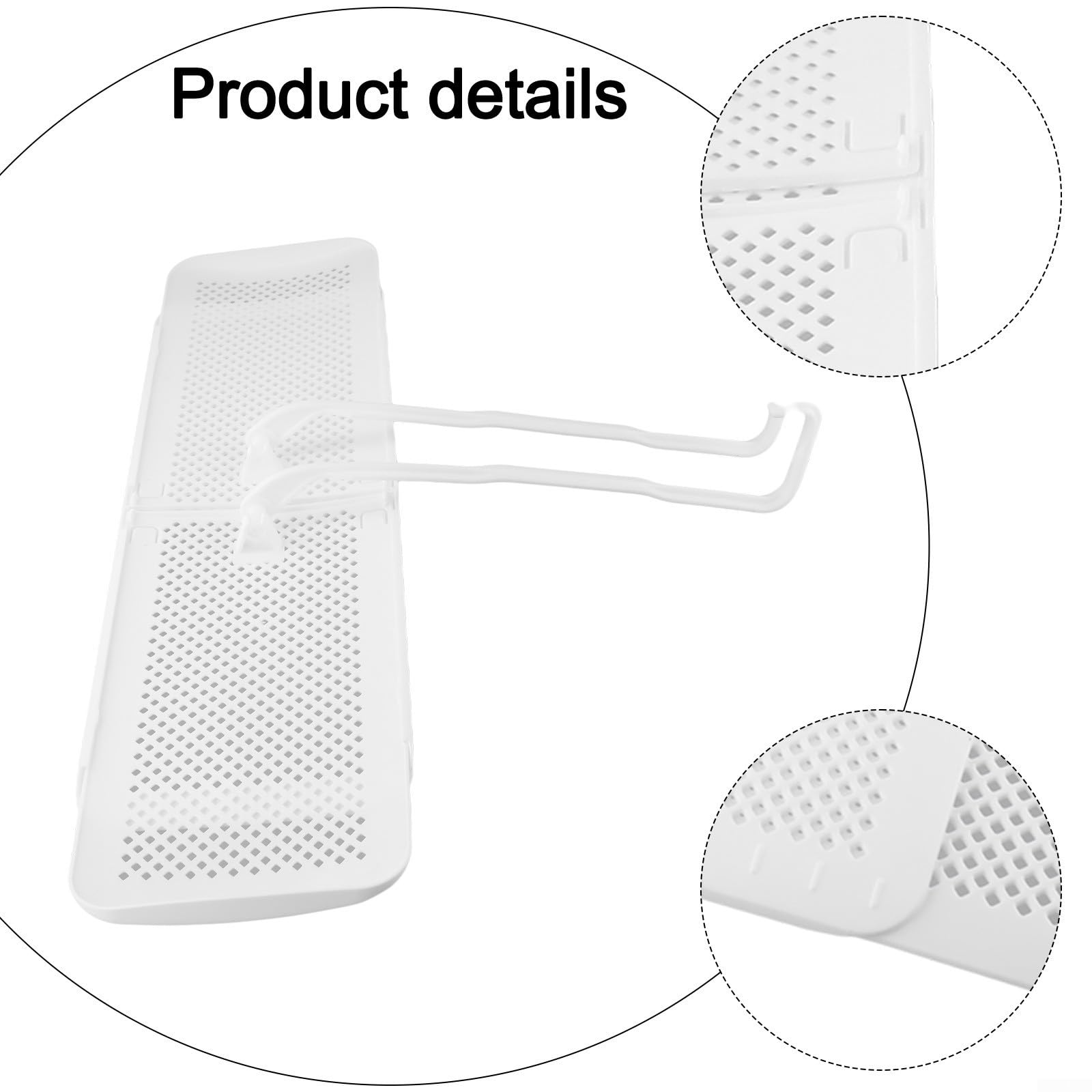 Deflettore per condizionatore d'aria, deflettore retrattile da parete, guida anti soffiaggio diretto per raffreddamento domestico, regolabile 56-90 cm, bianco (filtro in cotone)