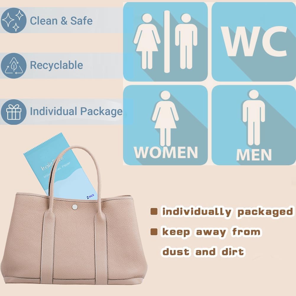 30Pcs Individually Wrapped Disposable Moist Toilet Paper Wet Wipes; Anti-Virus Multipurpose Flushable Adult Wet Wipe; Skin Friendly Travel Personal Cleansing Wipes for Home, Office, Outdoors, Daily U 3 61PCe5X3XXL. AC SL1001