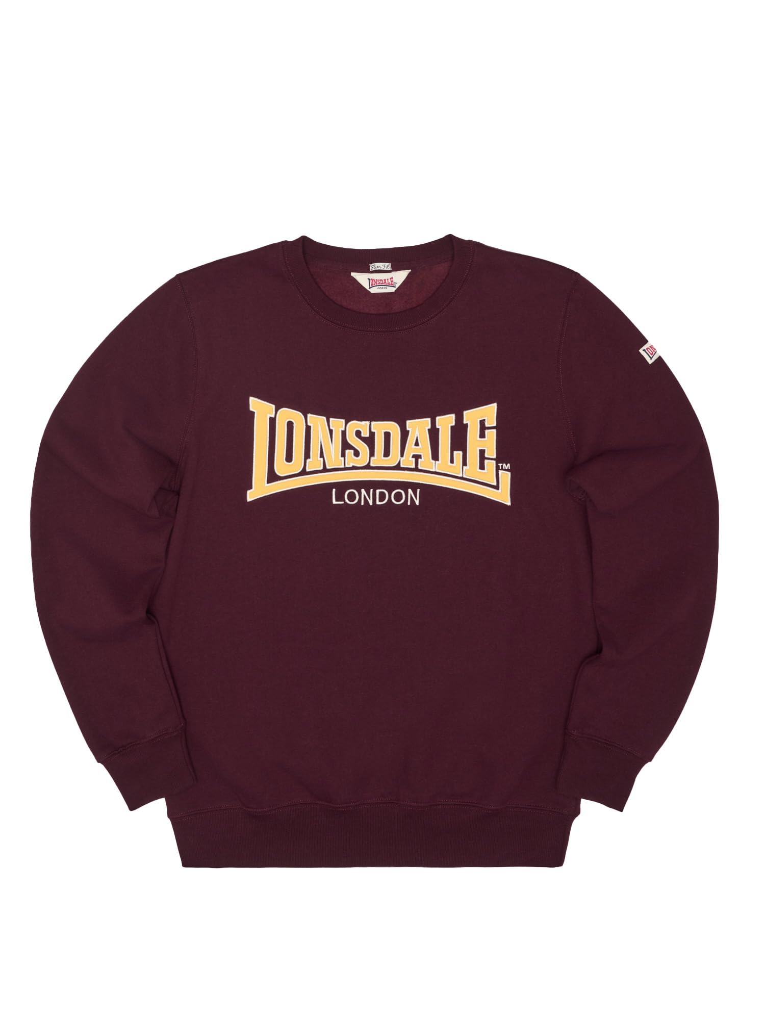 Lonsdale Herren Rundhals Sweatshirt schmale Passform Berger LP181