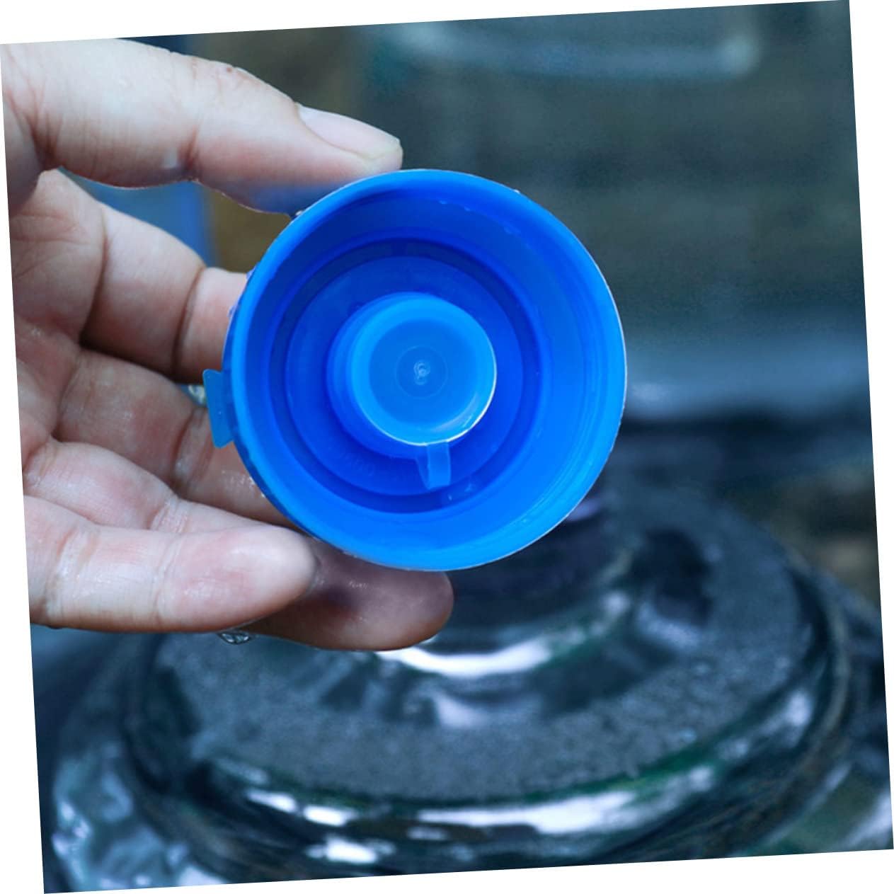 1pc Purified Water Bucket Heat Resistant Handle Versatile Plastic Water Storage Pail for Home and Office Use Blue